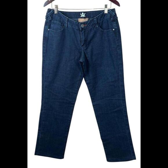 Worn Jeans Women's 12 Blue Dark Wash‎ Bootcut Jeans Sz 12 - Picture 1 of 4